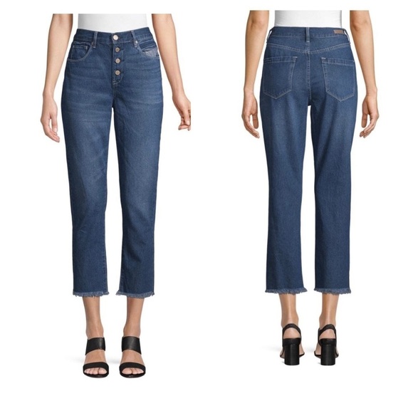 [Blank NYC] High Rise Cropped Jeans - Picture 1 of 6